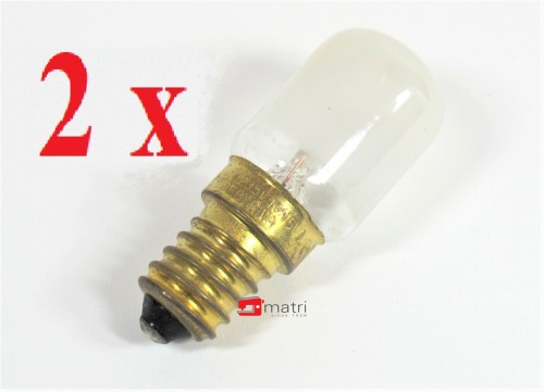 2 X Ampoule machine à coudre ou surjeteuse, culot à vis E14 15 Watt L02